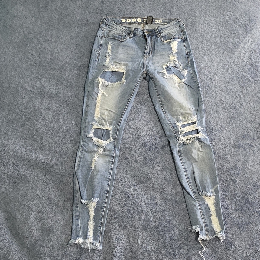 High Rise Skinny Ankle Jeans